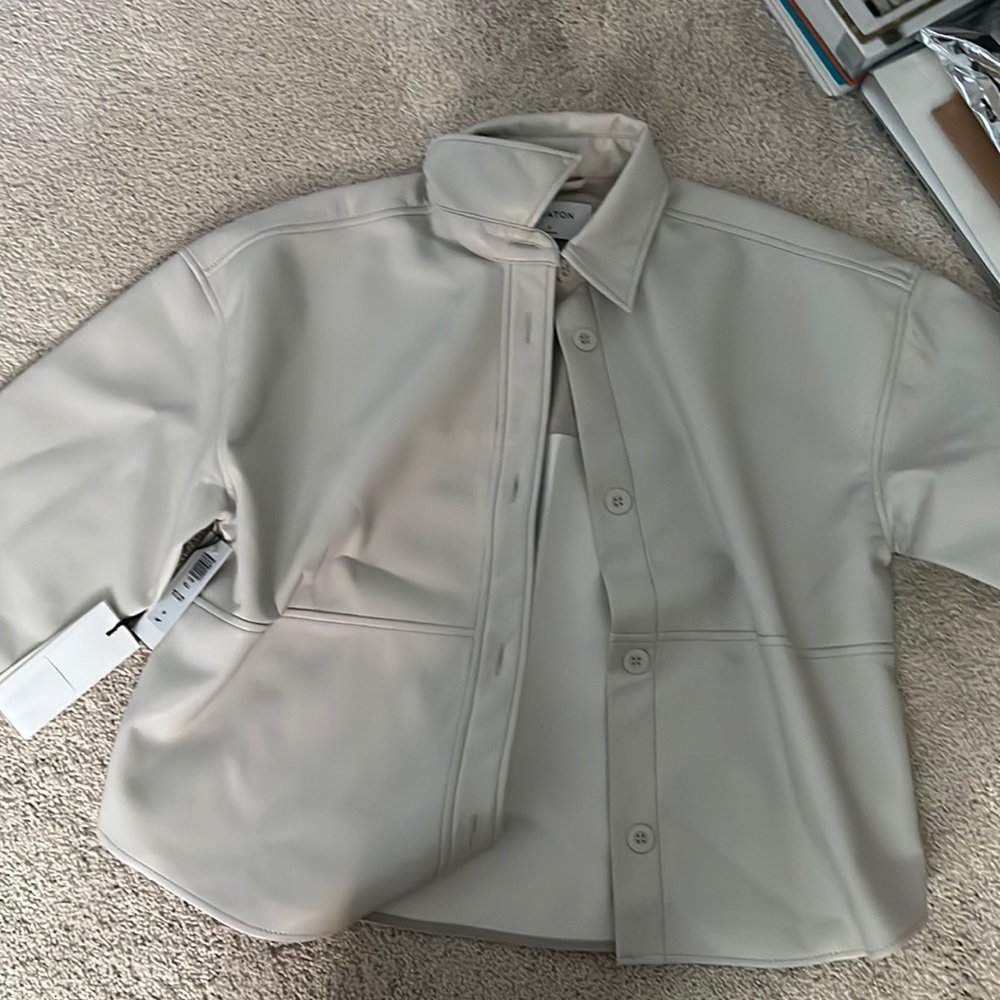 Aritzia babaton Pelli hip shirt jacket